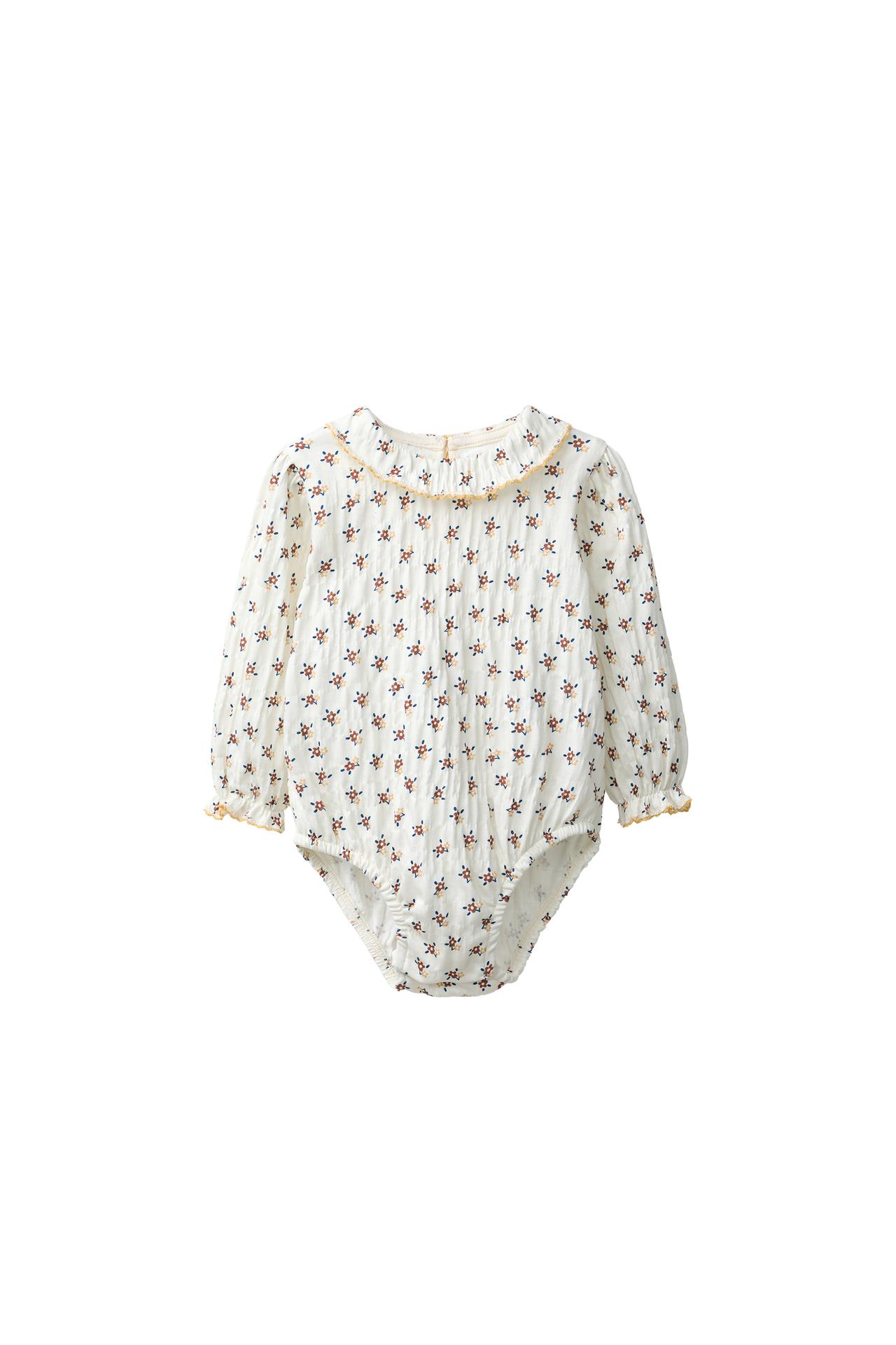 FLORAL TEXTURED BODYSUIT