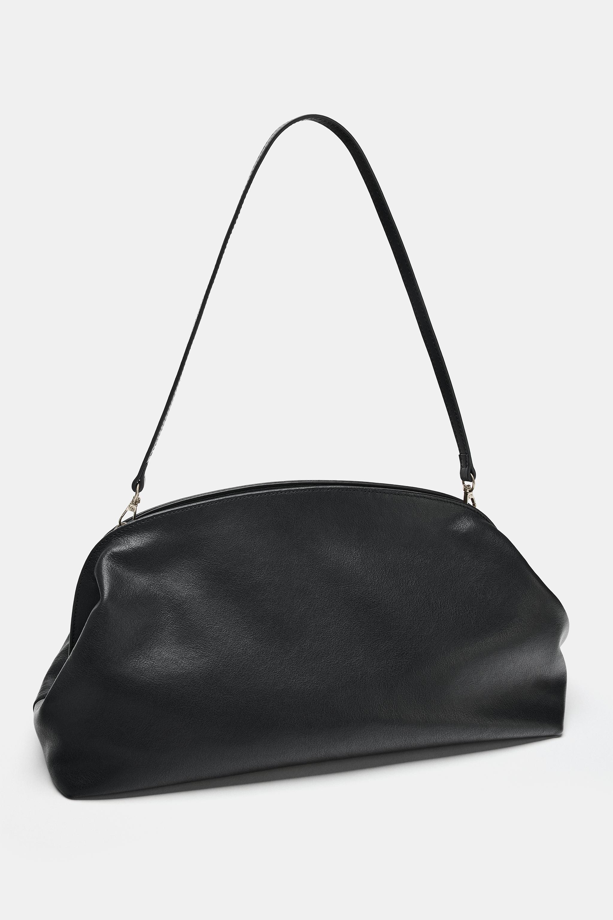Zara LEATHER CLUTCH BAG — фото 4