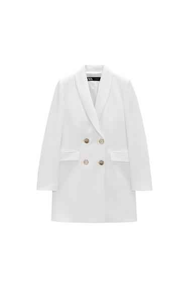 LONG DOUBLE-BREASTED BLAZER