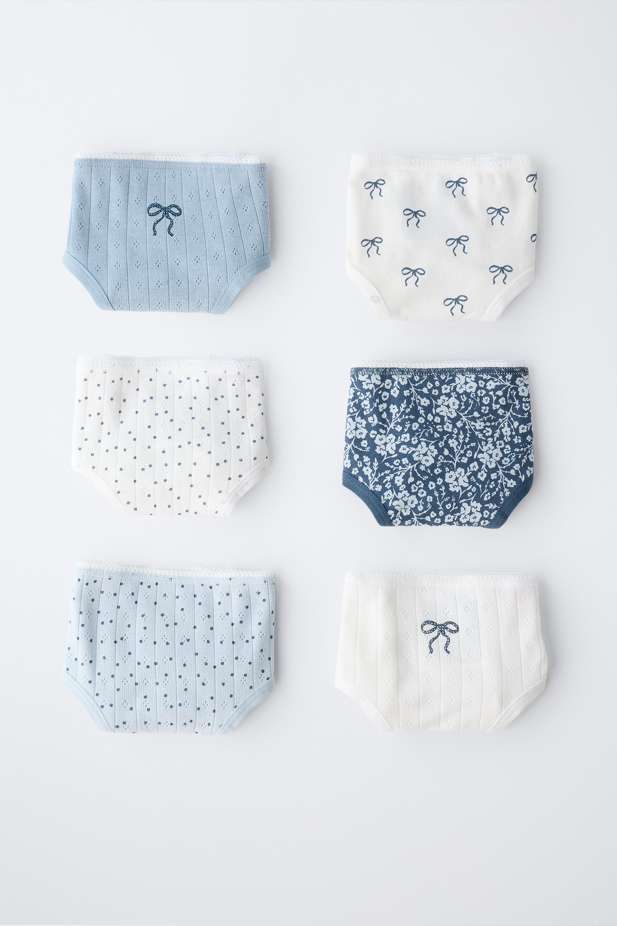 2-6 ANS/ LOT DE SIX CULOTTES AVEC LACETS