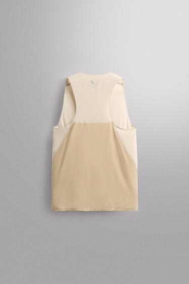 DÉBARDEUR TECHNIQUE COLOR BLOCK - Blanc cassé de Zara - Image 7