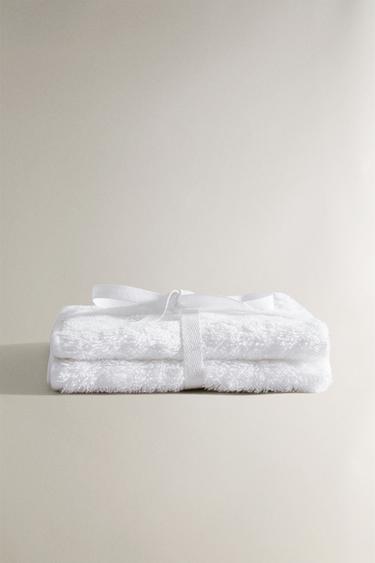 LOT DE SERVIETTES DE BAIN INVITÉS EXTRA DOUCES (LOT DE 2) - Blanc de Zara - Image 1