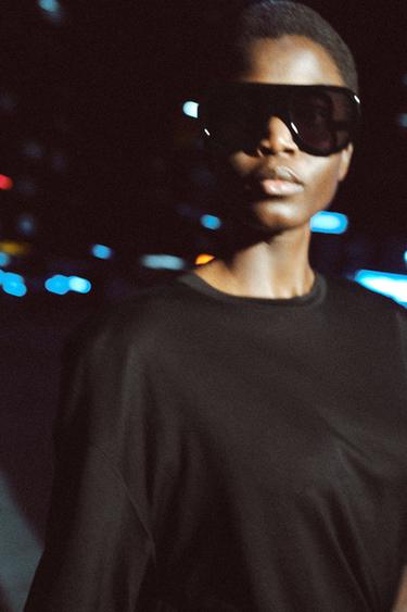 ZW COLLECTION SHORT RUFFLED SKIRT - Black by Zara - Image 3