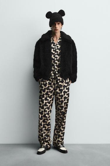 FAUX FUR JACKET HARRY LAMBERT FOR ZARA X DISNEY - Black by Zara