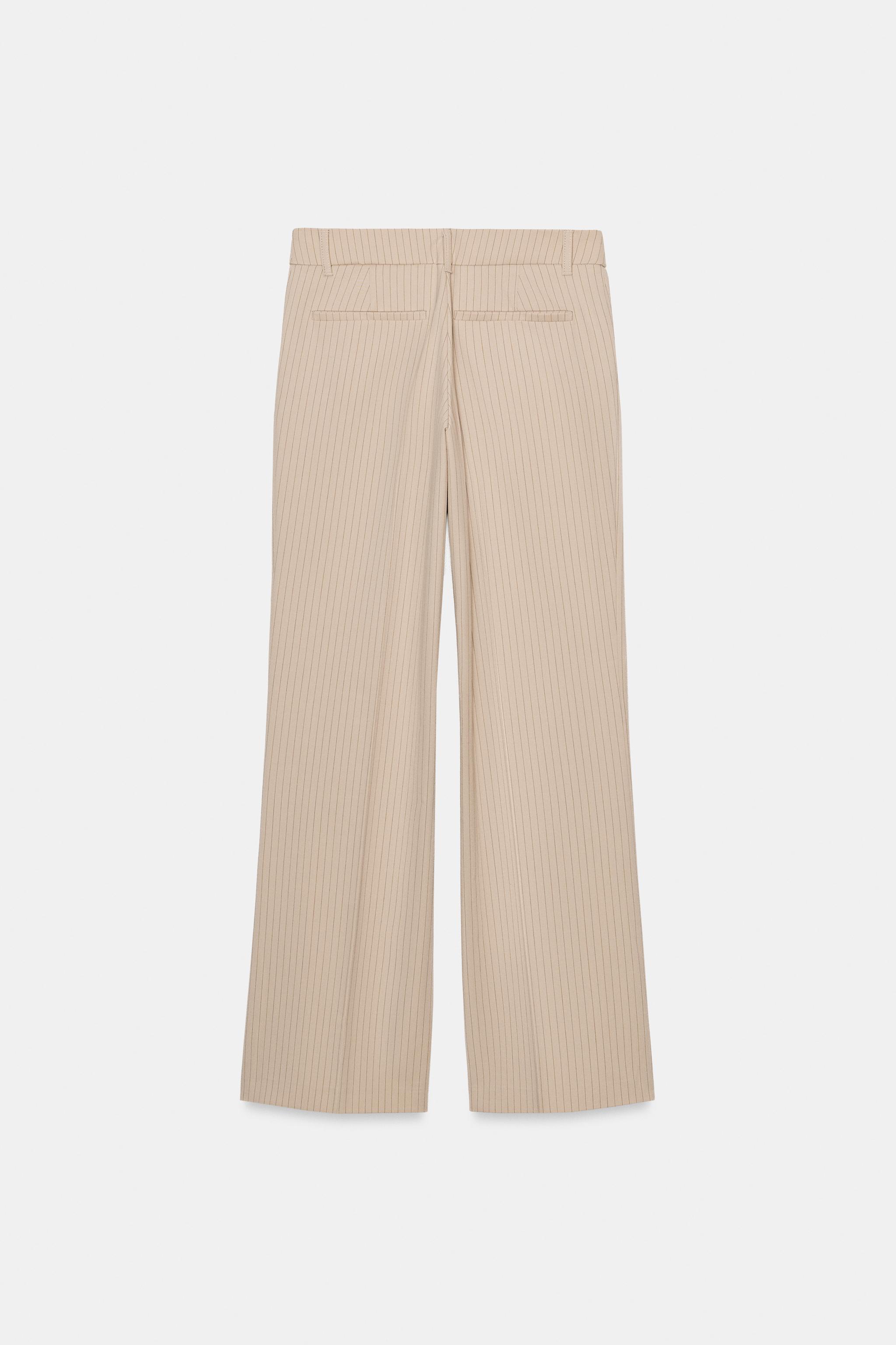 PANTALON DROIT À RAYURES