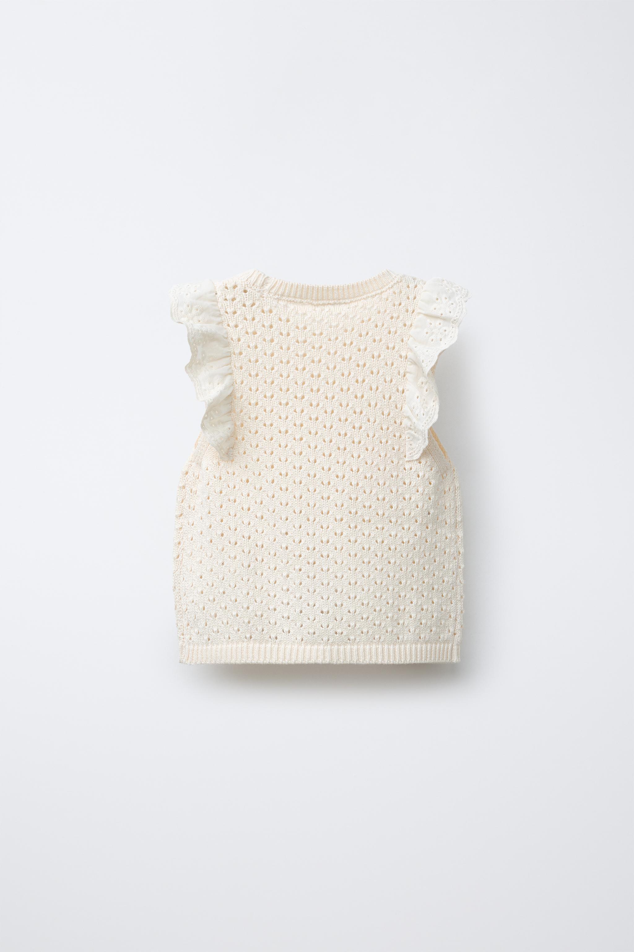 LACE KNIT TOP - Ecru | ZARA United States
