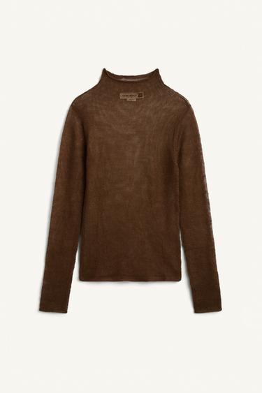 FN KNT TRTL NCK - Dark khaki by Zara