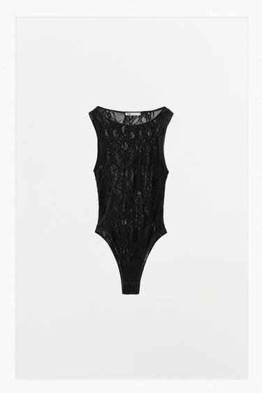 Zaras SÖMLÖS BODY - Svart