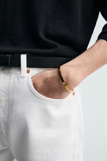 RIGID STAINLESS STEEL BRACELET - Gold by Zara - Image 0