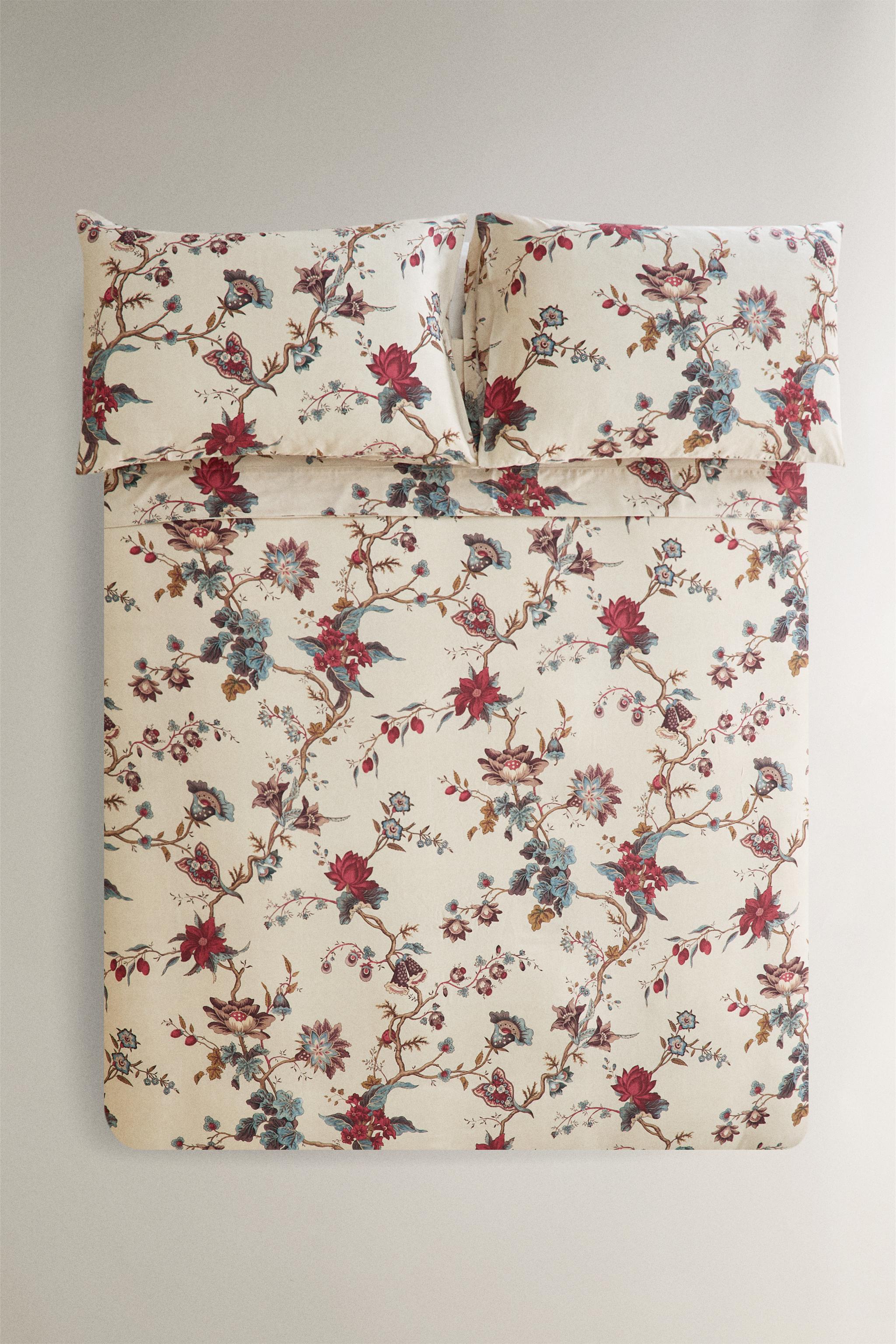 FLORAL SATEEN DUVET COVER | KATHARINE POLE