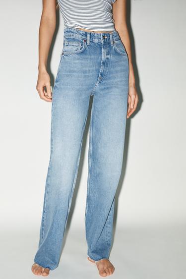 JEAN TRF COUPE LARGE TAILLE HAUTE - Indigo de Zara - Image 2