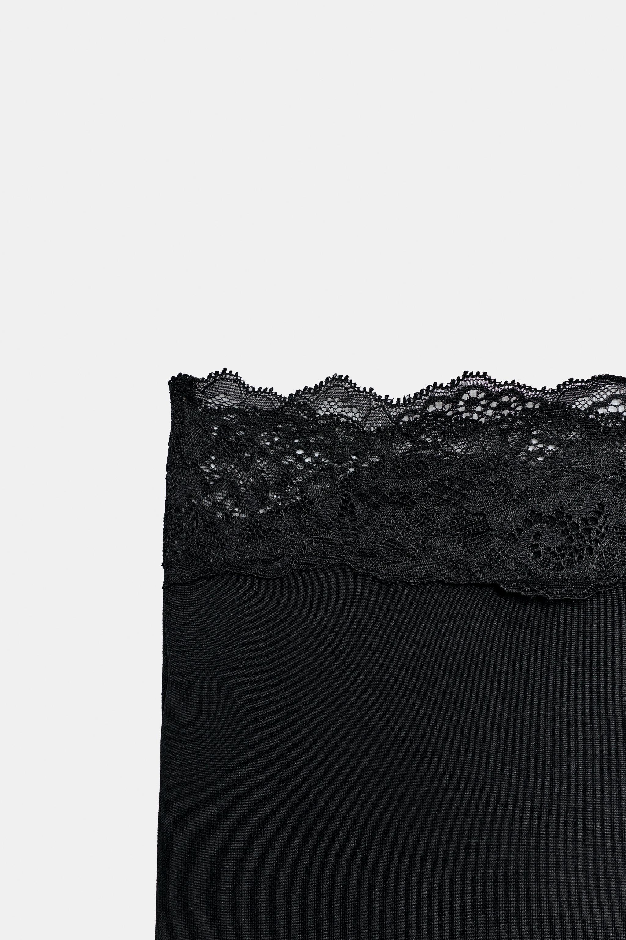 POLYAMIDE LACE FLARE PANTS