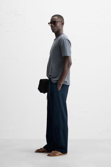 STRIPED JACQUARD SWEATSHIRT - Indigo by Zara - Image 3
