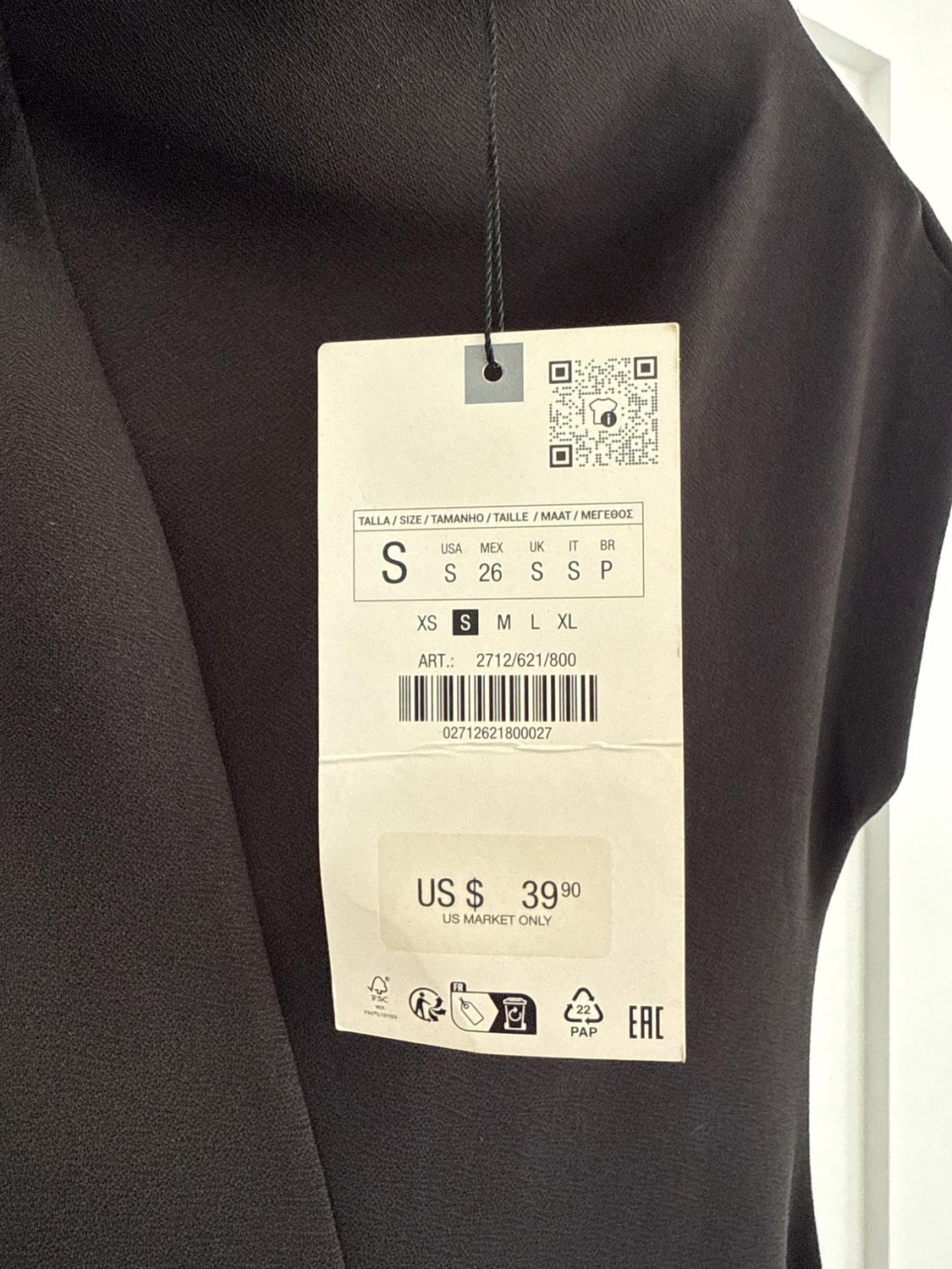 FITTED ASYMMETRIC MIDI DRESS - Image 3