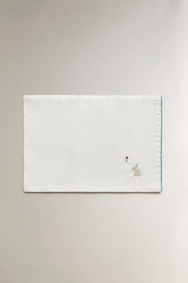 RABBIT COT PILLOWCASE AND FLAT SHEET SET - Multicoloured by Zara - Image 2