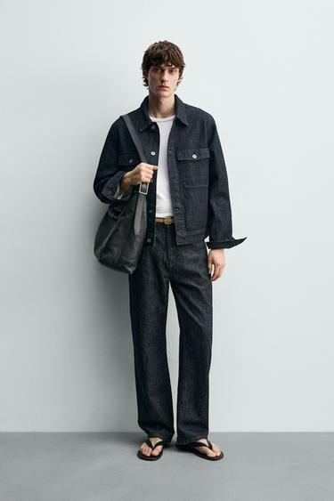 АЗЫРҒЫ ДЕНИМ КҮРТКЕ - Индиго Zara компаниясынан