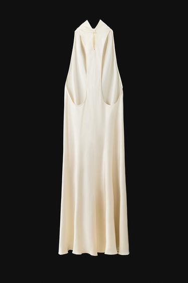 ZW COLLECTION HALTER MIDI DRESS - Ivory by Zara - Image 12