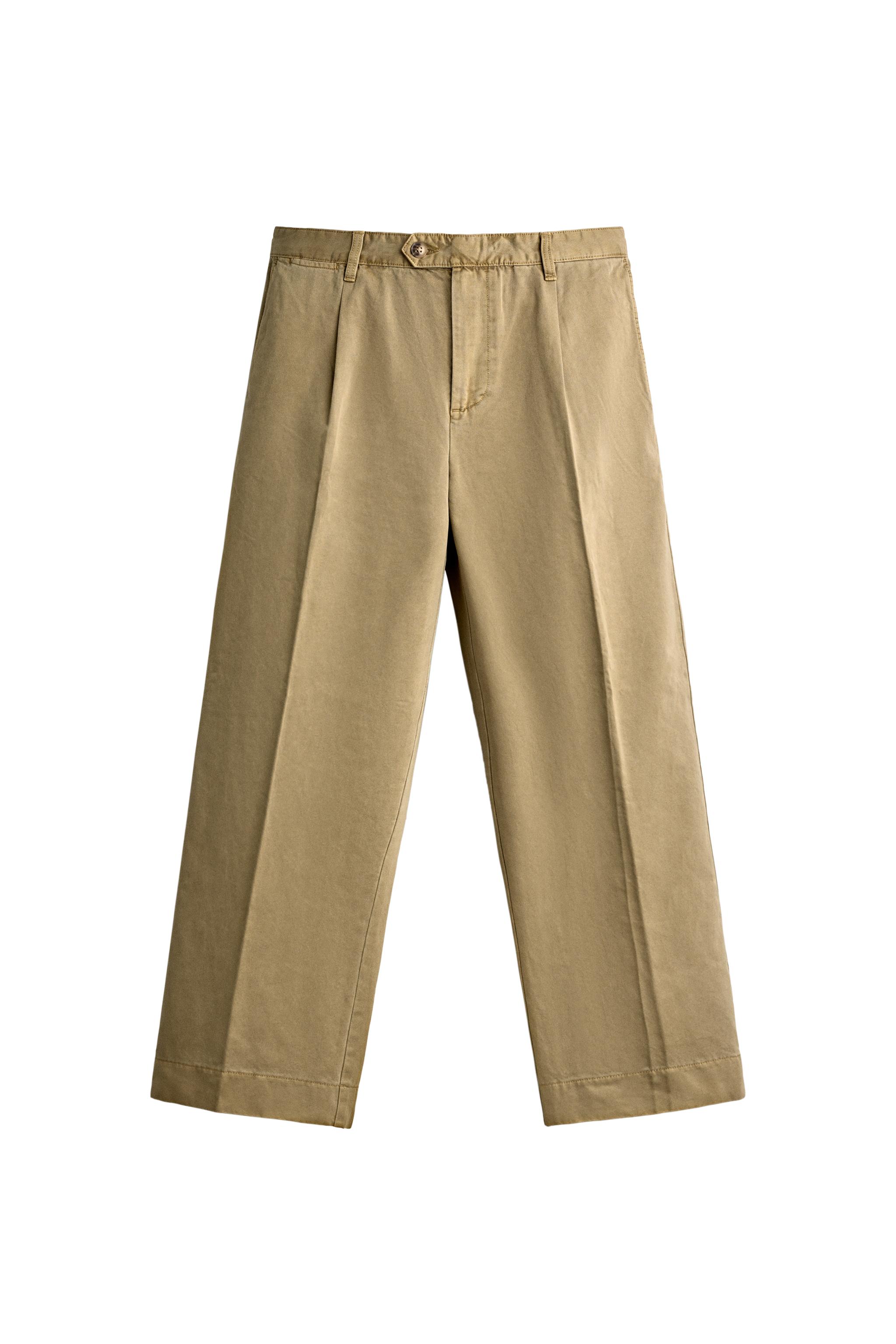 PANTALÓN CHINO RELAXED FIT PLIEGUES