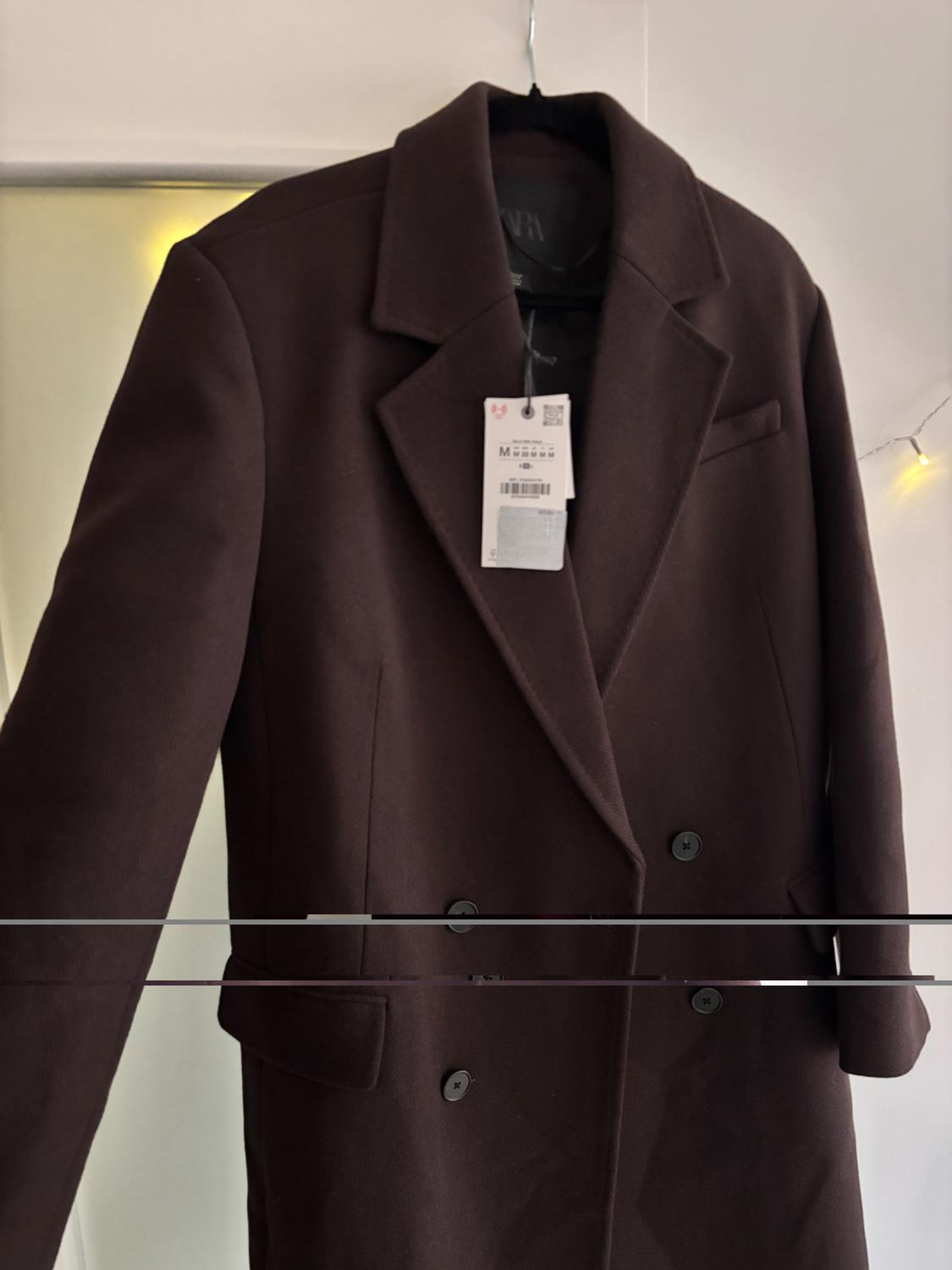 ZW COLLECTION OVERSIZE DOUBLE-BREASTED COAT WITH WOOL - Image 5