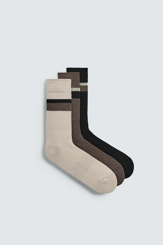 3-PACK OF STRIPED SOCKS