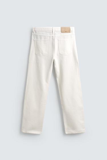 STRAIGHT-LEG JEANS - White by Zara - Image 7