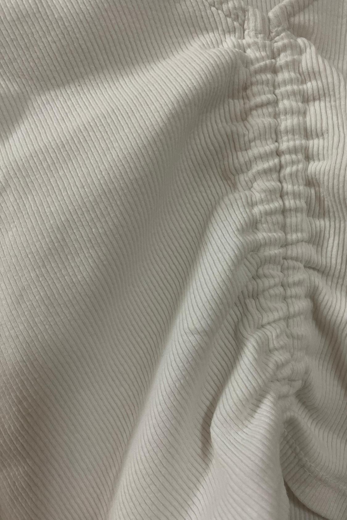 CROPPED T-SHIRT WITH GATHERED DETAIL - Image 3