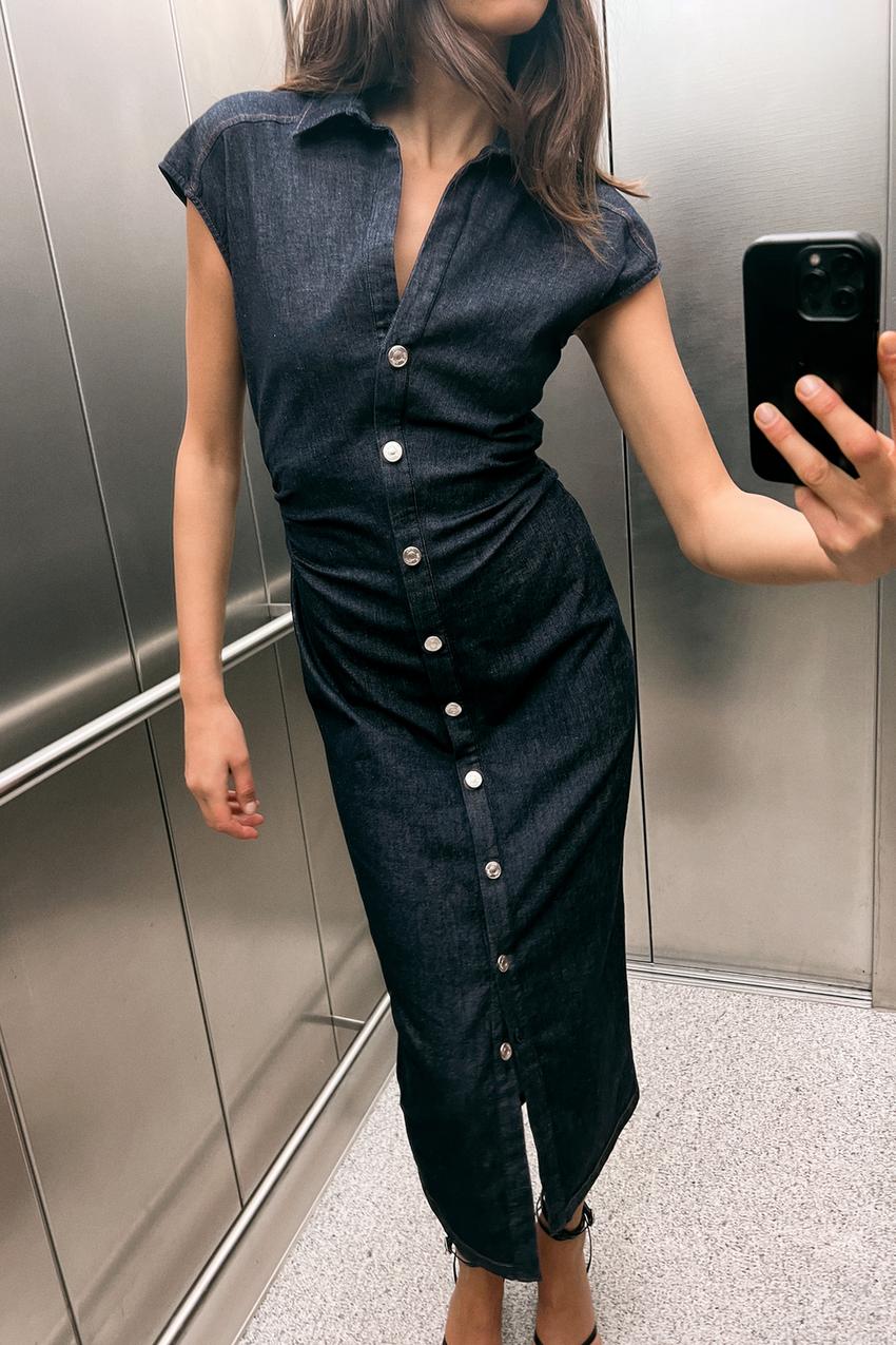 Las mejores ofertas en Vestidos Zara gris para De mujer