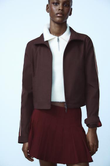 ЯКЕ С ЛЕНТИ ОТСТРАНИ - Винен от Zara