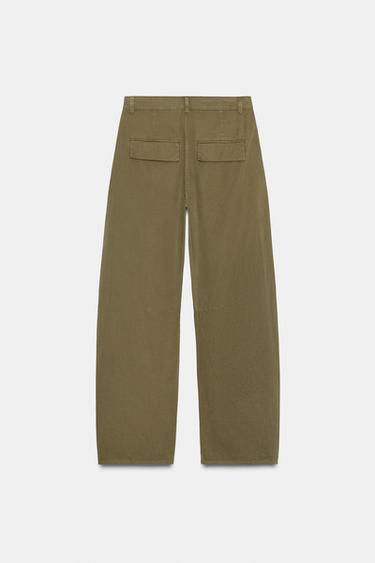 BALLOON CARGO TROUSERS - Khaki by Zara - Image 6