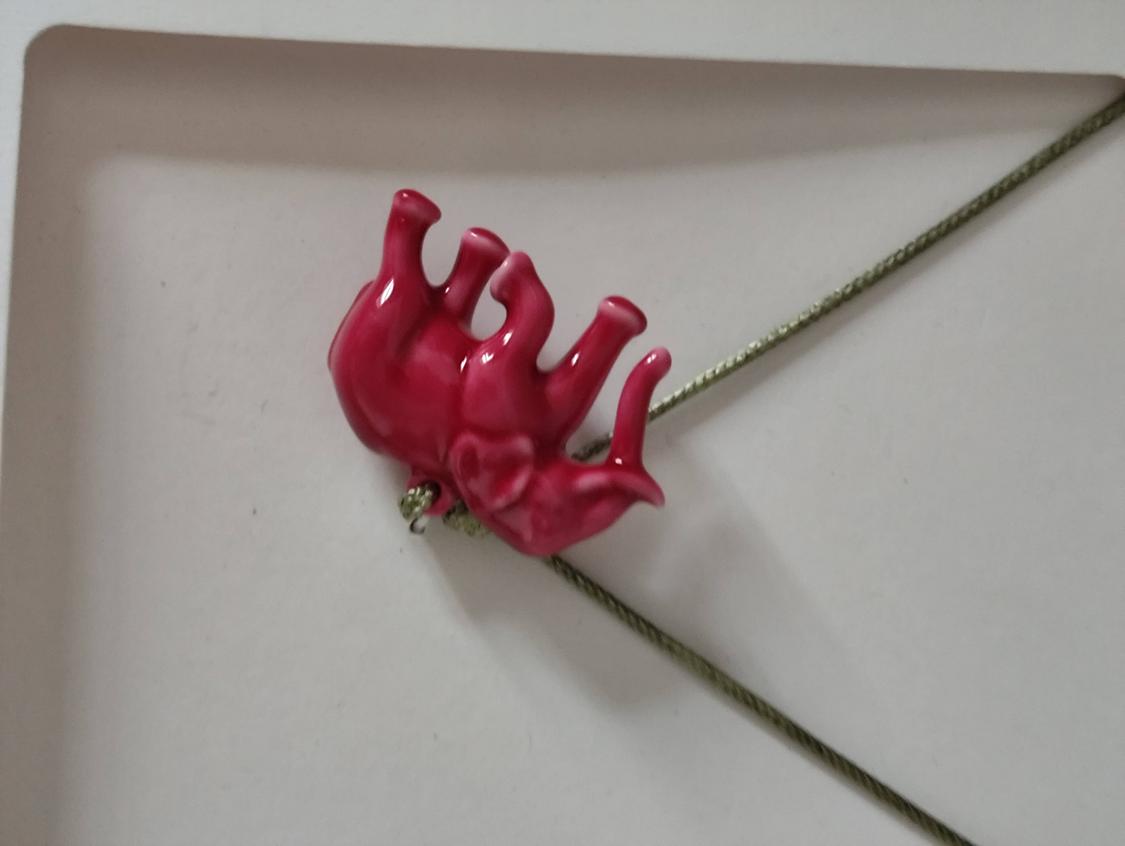 CORD NECKLACE WITH ELEPHANT - Image 2