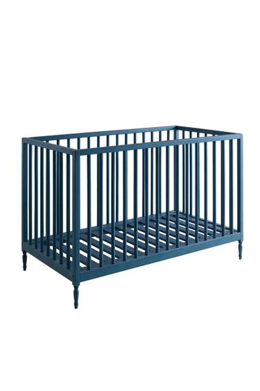BLUE LACQUERED WOODEN COT - Blue by Zara