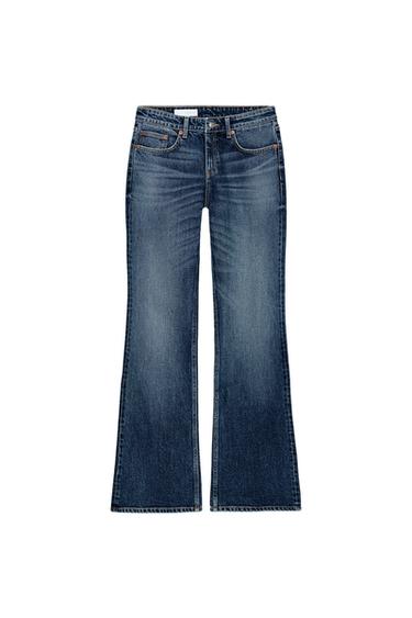 TRF BOOTCUT LOW-RISE JEANS - Navy blue by Zara
