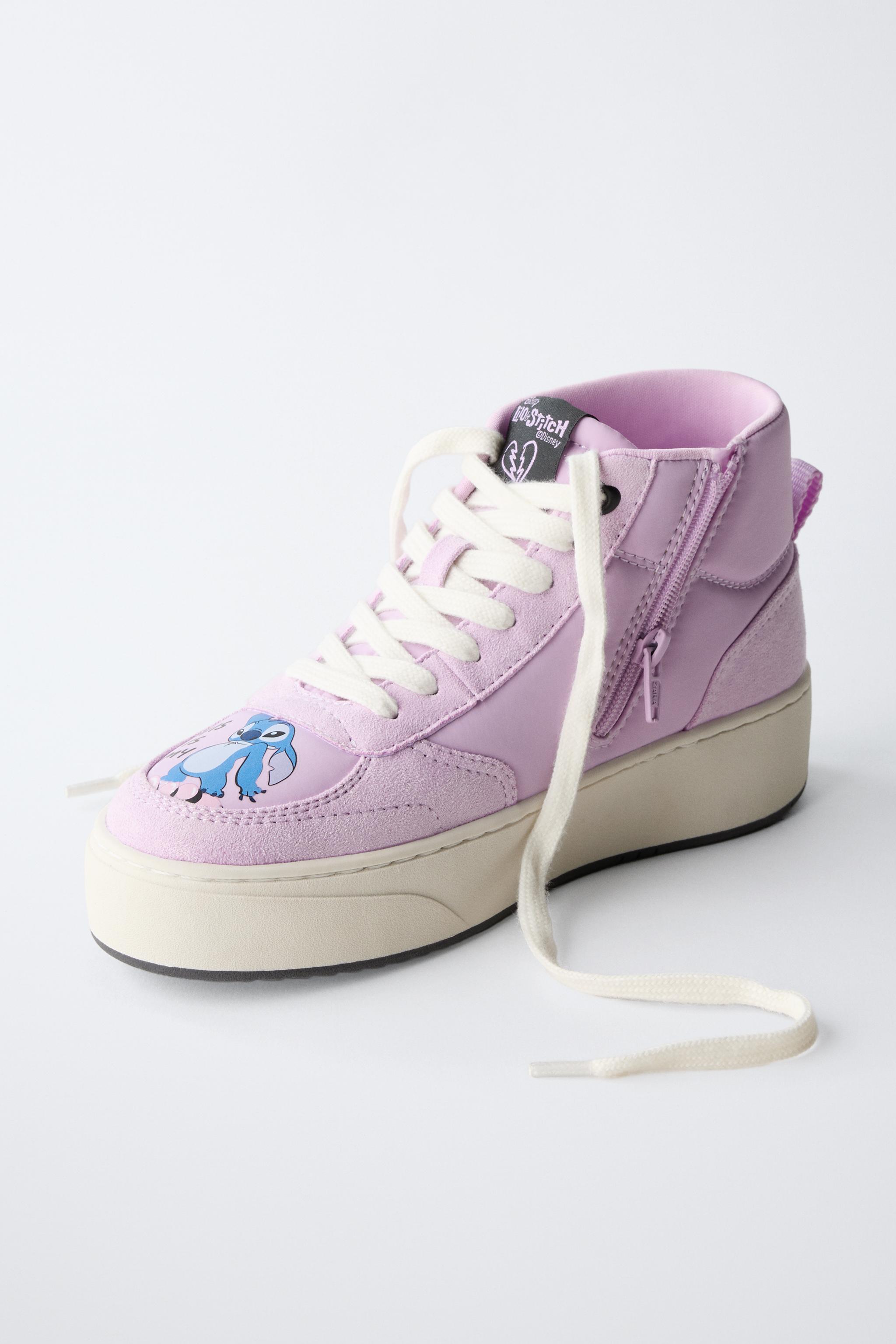 LILO & STITCH © DISNEY HIGH-TOP SNEAKERS - Purple | ZARA