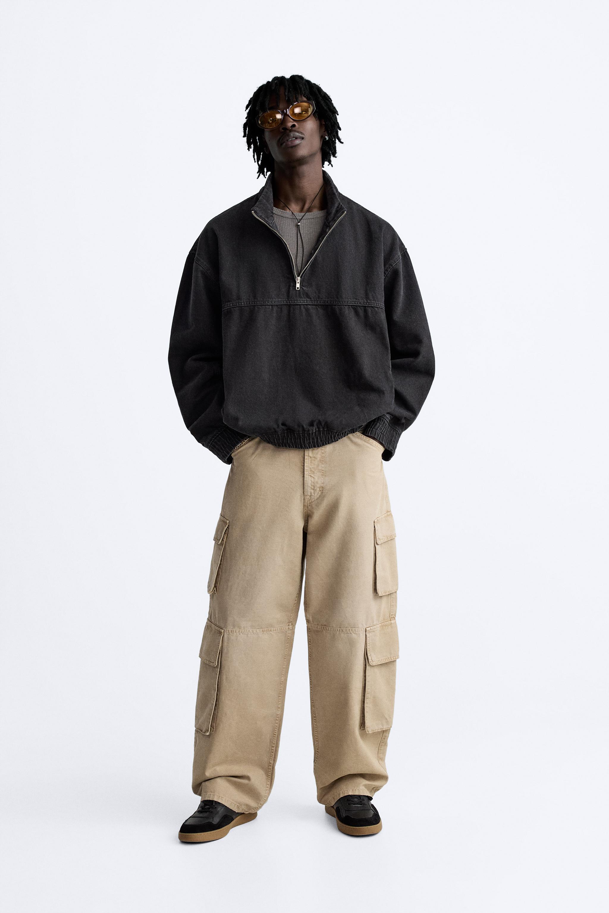 UTILITY POCKET PANTS - Black