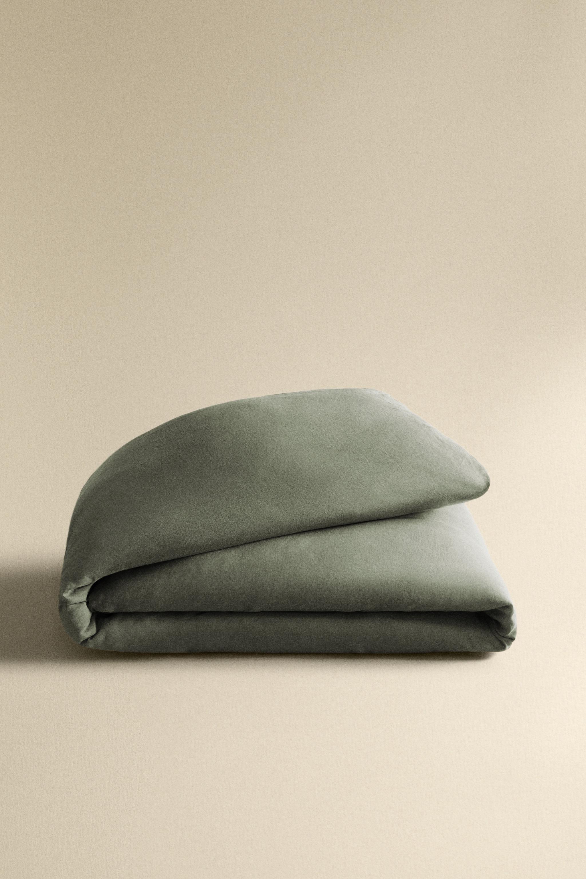 WASHED LINEN DUVET COVER (140 GSM)