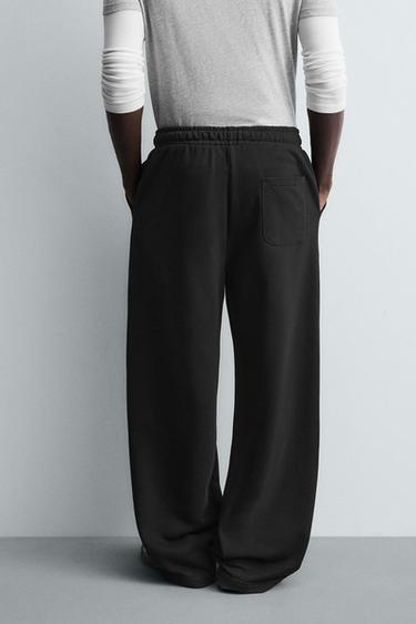 BASIC RELAXED FIT JOGGER TROUSERS - Black by Zara - Image 2
