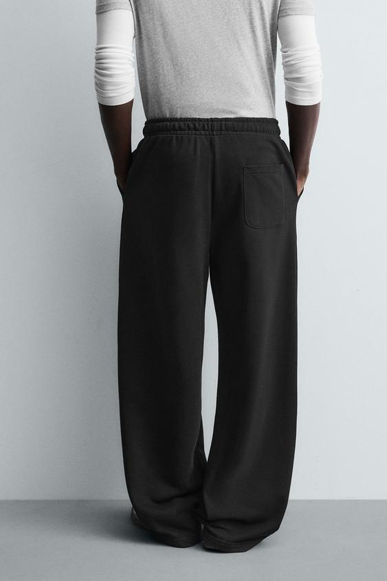 PANTALON DE JOGGING COUPE DÉCONTRACTÉE BASIQUE - Noir de Zara - Image 2