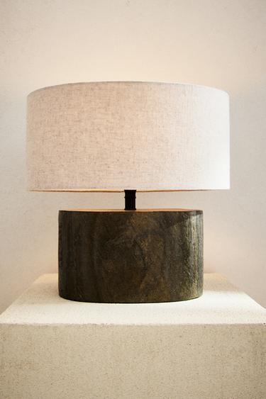 SLATE TABLE LAMP - Light beige by Zara