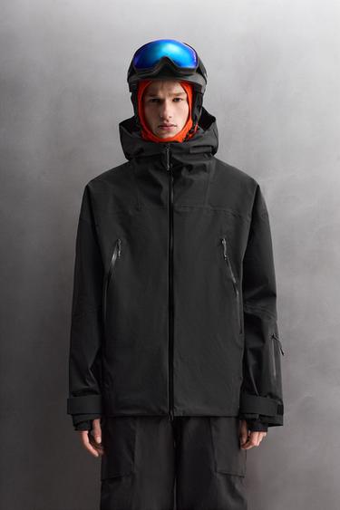 Zara RECCO® WATERPROOF SKI PUFFER JACKET - Black