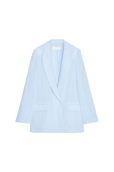 BLAZER ABIERTA EFECTO ARRUGADO