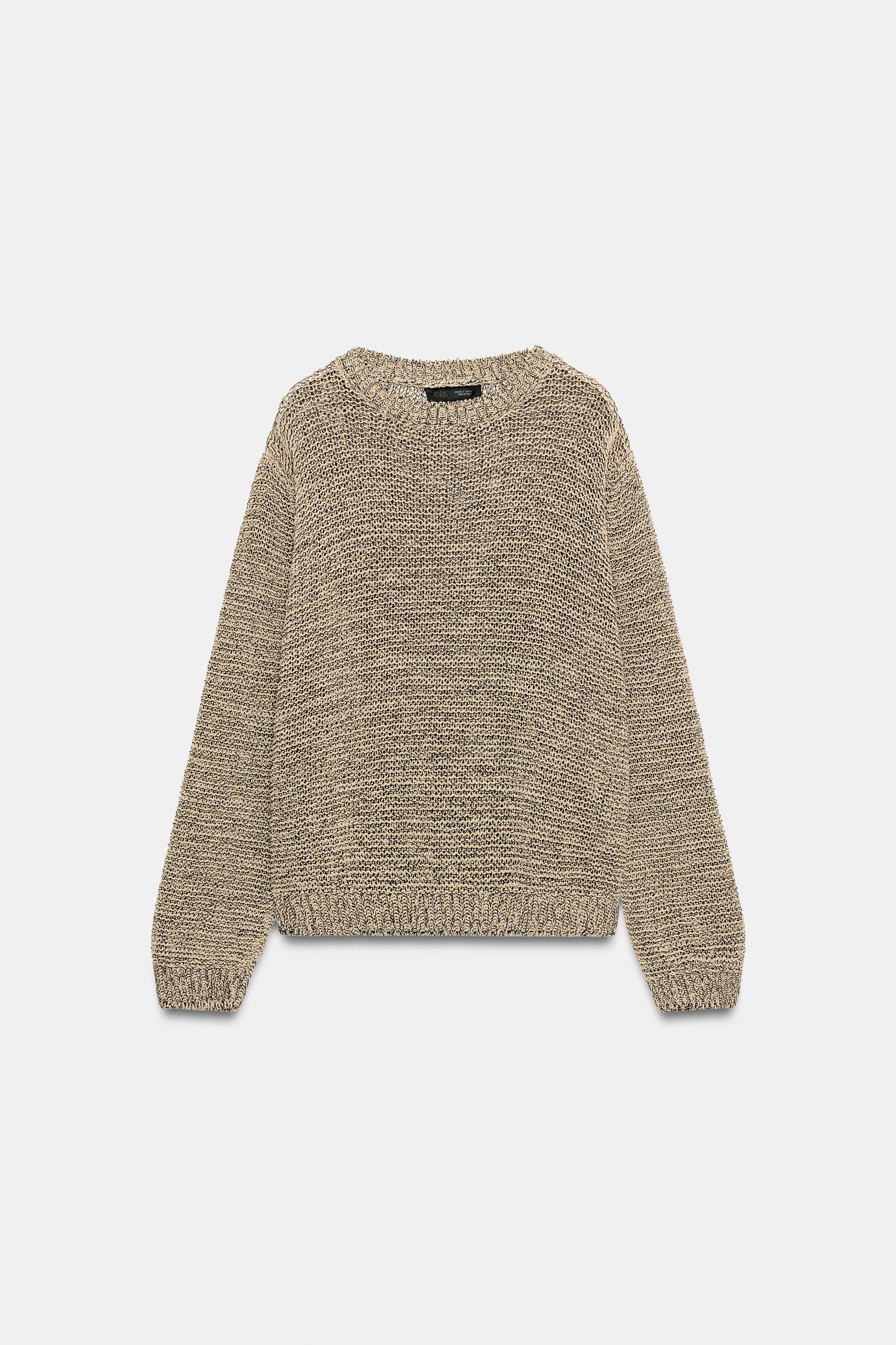 PULL EN MAILLE AVEC FIL MÉTALLISÉ