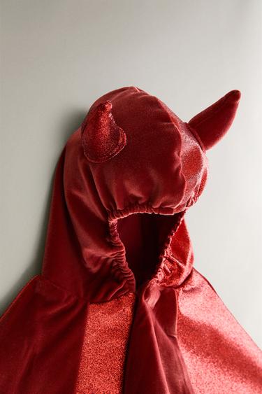 CHILDREN'S DEVIL CAPE HALLOWEEN COSTUME - Red by Zara - Image 1