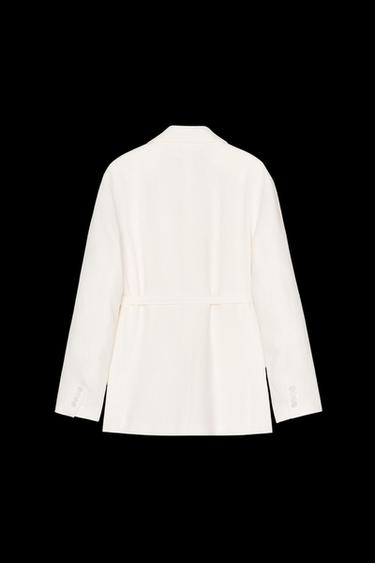 BLAZER MEZCLA LINO ZW COLLECTION - Crudo de Zara