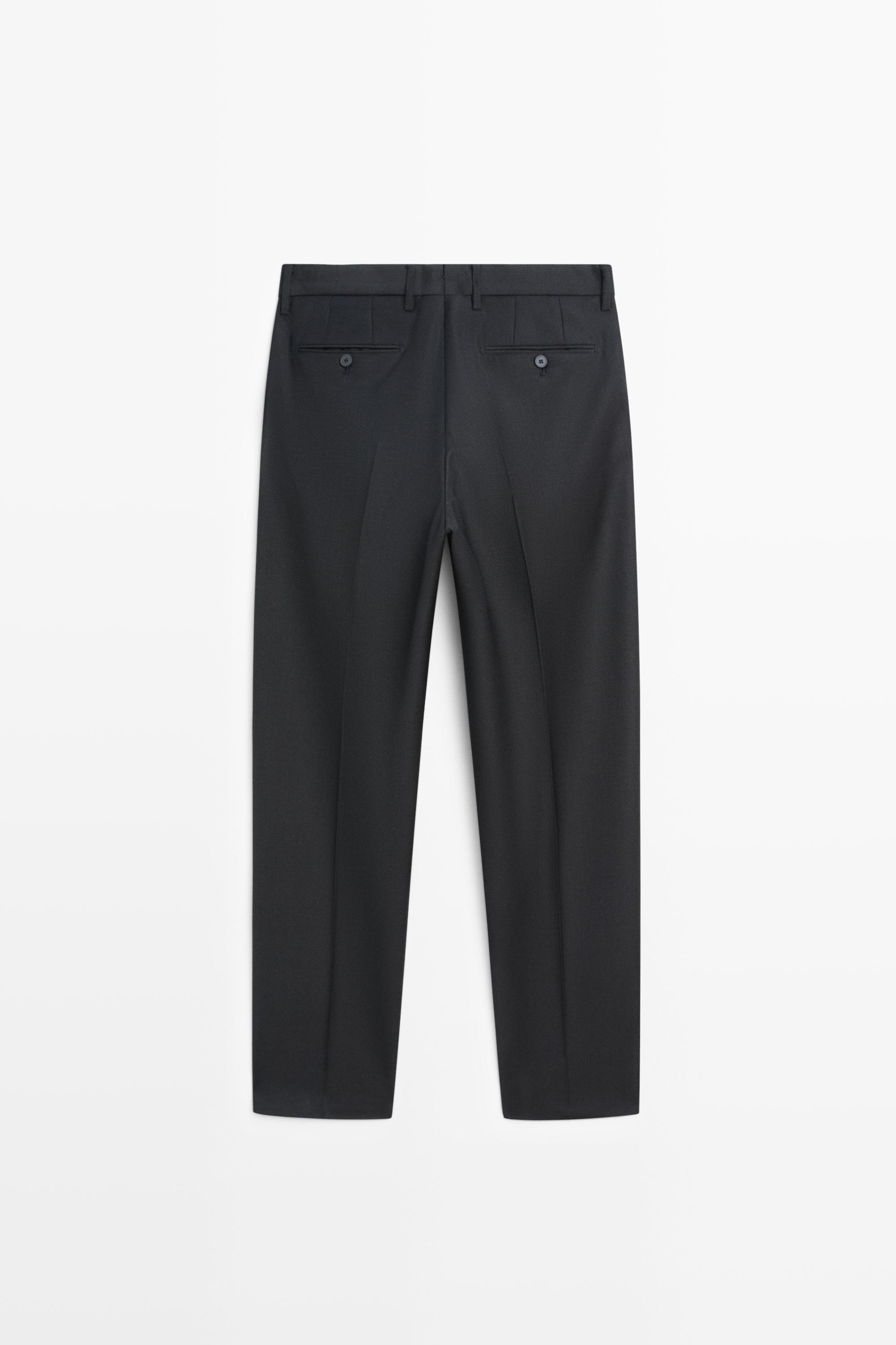 100% wool suit pants