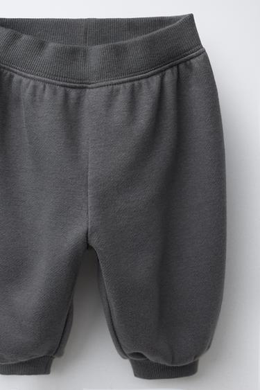BRUSHED INSIDE SWEATSHIRT AND JOGGERS SET - Charcoal grey by Zara - Image 5