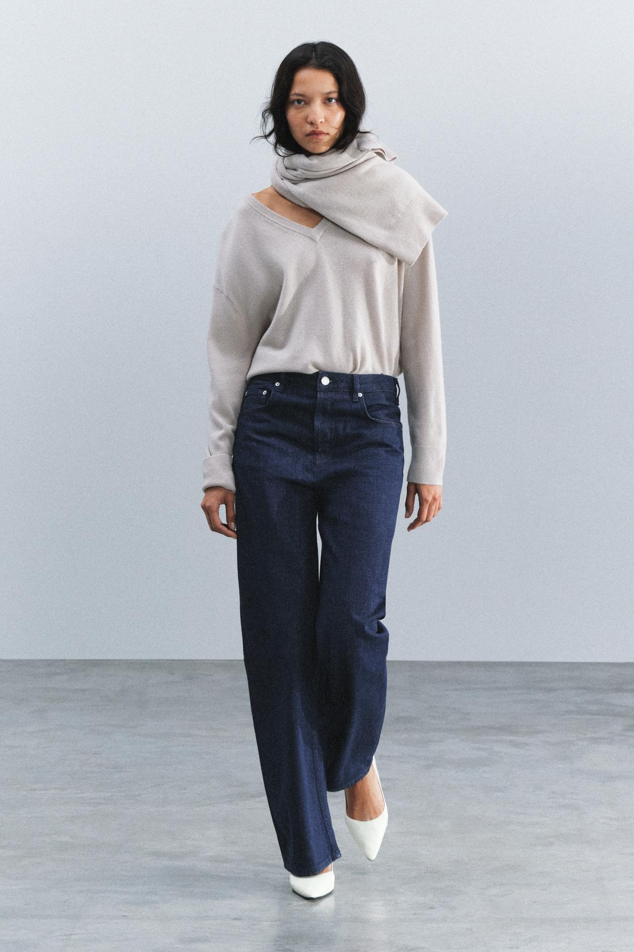 ZW COLLECTION STRAIGHT-LEG high-waist JEANS
