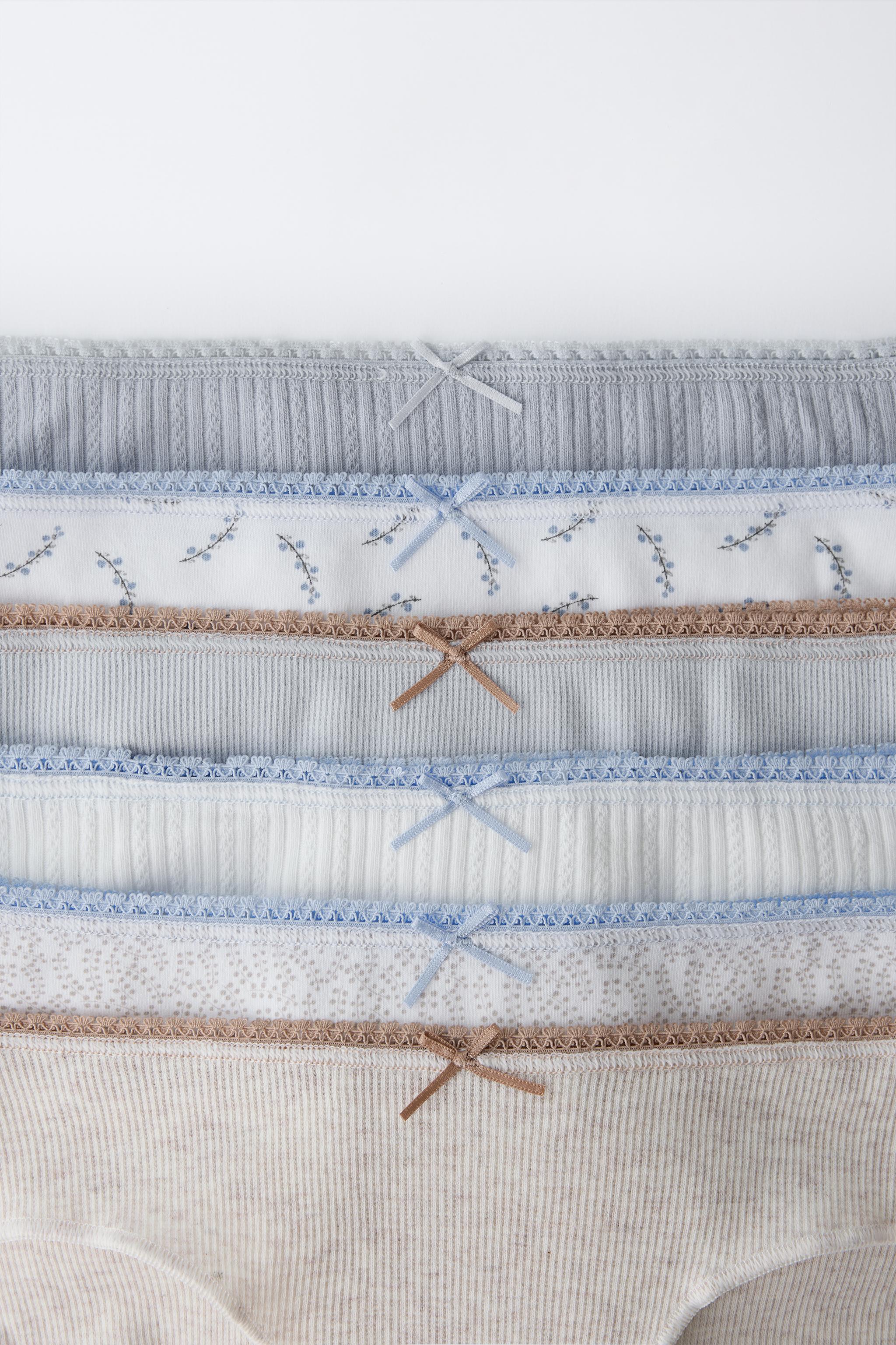 6-14 ANS/ LOT DE SIX CULOTTES IMPRIMÉES