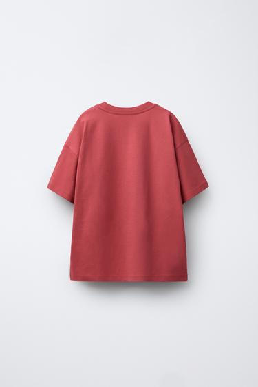 LOT DE TROIS HAUTS UNIS - rouge/bleu marine de Zara - Image 2