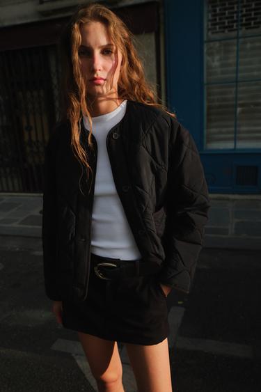 VESTE MATELASSÉE DÉPERLANTE - Noir de Zara - Image 1
