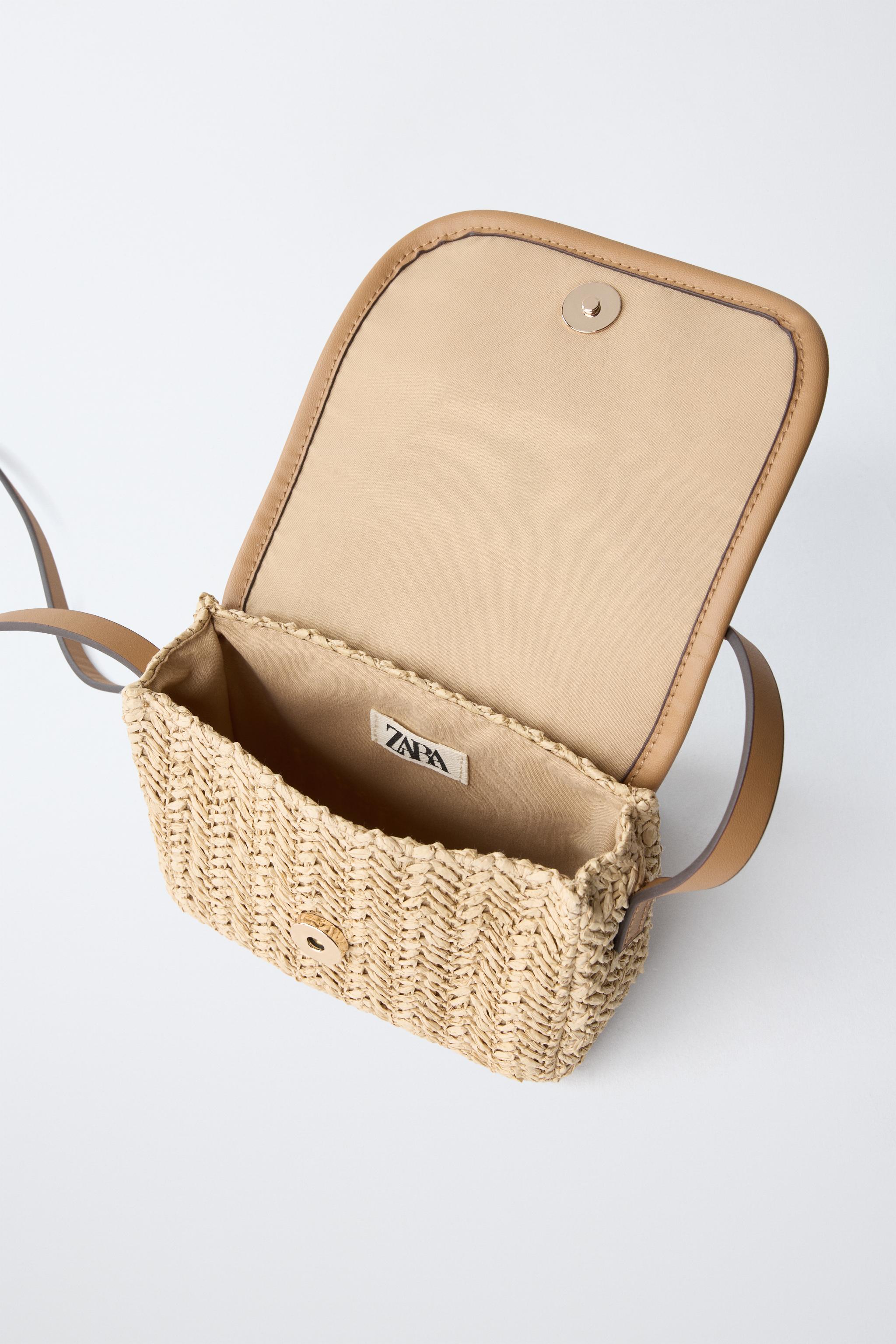 Детские сумки Zara RAFFIA CHERRY CROSSBODY — фото 4